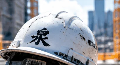 現場作業員のヘルメットのイメージ